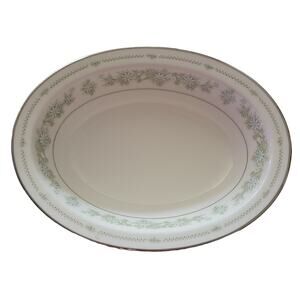 Noritake Ivory Fine China Pattern Lexine 7007 Oval Serving Bowl Vintage Retro